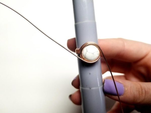 Simple Wire Wrap Ring Tutorial Easy Wire Wrap Cabochon Ring Tutorial By Bobi Jo Gilman 2